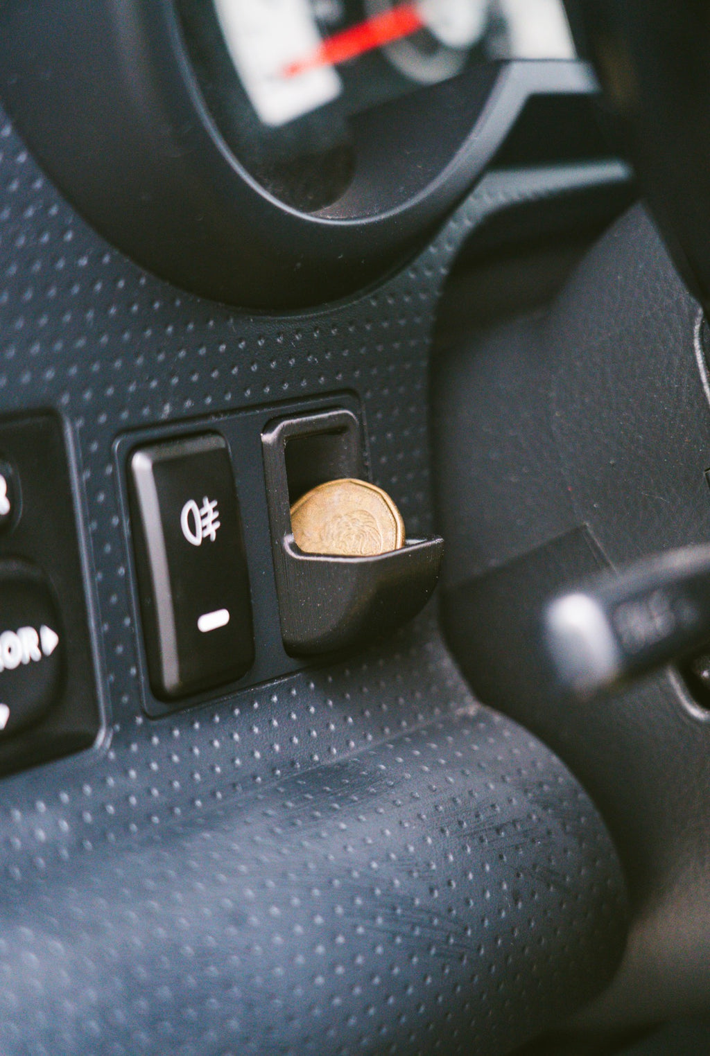 FJ Cruiser Empty Button Cover Coin Holder