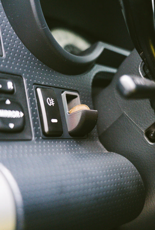 FJ Cruiser Empty Button Cover Coin Holder